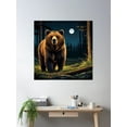 thumbnail image 2 of Night Prowler Poster Wall Art, Modern Wall Decor For Living Room Bedroom, 16x24 UNFRAMED, 2 of 3