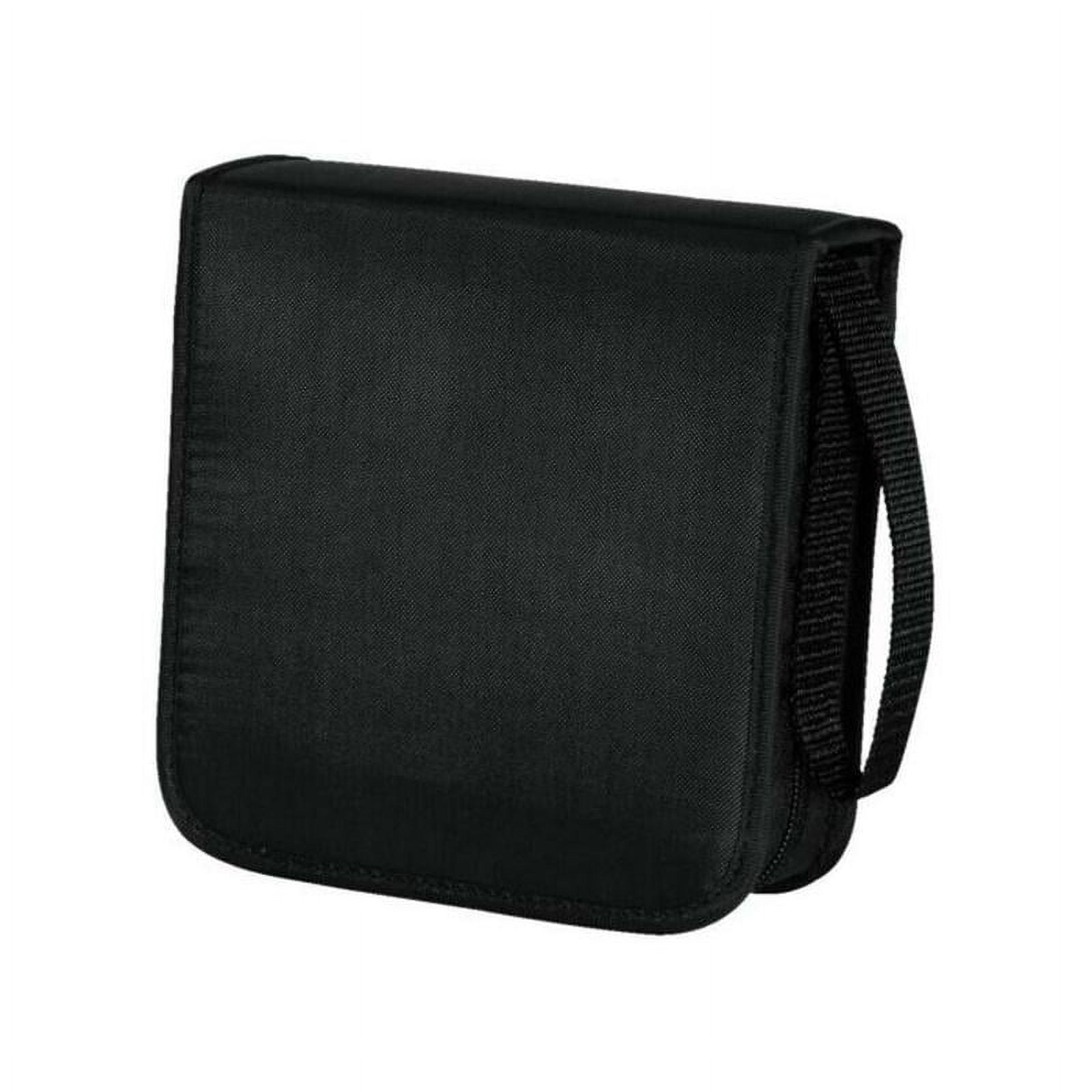 Zipper CD/DVD Storage Bag, 40 Disc Capacity Wallet, Portable Media Organizer for Car Home Travel