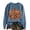 Navy, variant on Halloween Leopard Print Pumpkin Graphic Pullover Crew Neck Long Sleeve Casual Sweatshirt Cozy Fall Winter Layering Top for Women 3XL