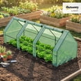 thumbnail image 2 of LEHOME 9' x 3' x 3' Mini Greenhouse with Zippered Doors & Roll-up Windows, Portable Plant Hot House with Durable PE Cover, Water Resistant, UV Protected for Outdoor Flowers, Vegetables, Green, 2 of 9