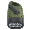 thumbnail image 2 of Linterna LED con energía solar, manivela, equipo de supervivencia para acampar (verde), 2 of 5