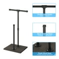 thumbnail image 3 of Freestanding Industrial Cast Iron Pipe Toilet Paper Holder With Wooden Base, 3 of 4