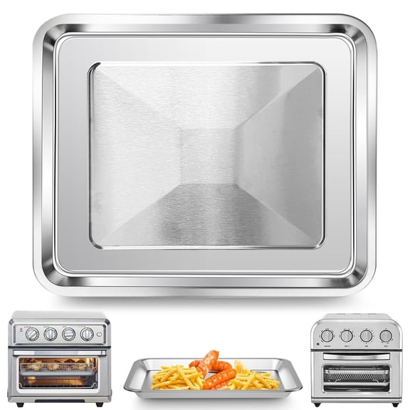 GWY 304 Stainless Steel Air Fryer Tray for TOA-28 AFR-25, Replacement Pan