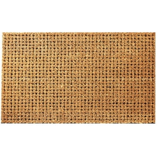 Plain Coco Coir Door Mat, Bare Natural Unadorned Doormat for