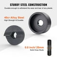 thumbnail image 3 of Hydraulic Knockout Punch Kit 4 Piece Set 1/2 3/4 1 1-1/4 Inch Conduit Hole Cutter Metal Sheet Driver Tool for Aluminum Brass Stainless Steel Fiberglass Plastic, 3 of 6