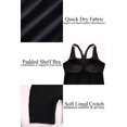 thumbnail image 6 of Women One Piece Printed Swimsuit Sports Racerback Athletic Training Swimwear Color Block, 6 of 6
