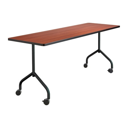 - 2075BL Impromptu Black Steel Base T- Leg For Conference Meeting Tables With Four Casters