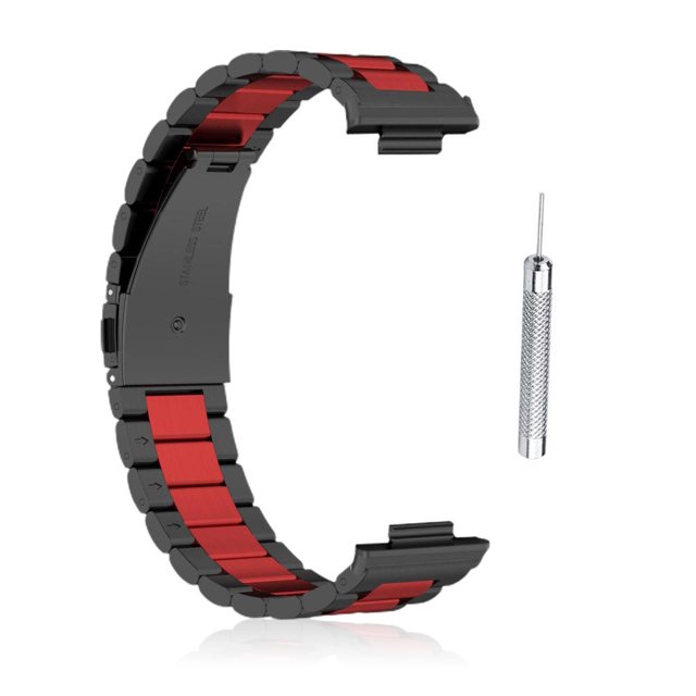 Bandas de repuesto compatibles con HUAWEI Watch FIT2 Smart Watch pulsera de repuesto de Metal de acero inoxidable banda de reloj inteligente