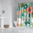 thumbnail image 2 of Waterproof Boho Style Shower Curtain 72x72 Inch Bohemian Colorful Floral Shower Curtains for Bathroom Hotel Home Decor with 12 Hooks, 2 of 5