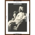 thumbnail image 4 of Art.com Mark Twain with Pipe Art Print, Brown Frame Wall Art, 21" x 29", 4 of 4