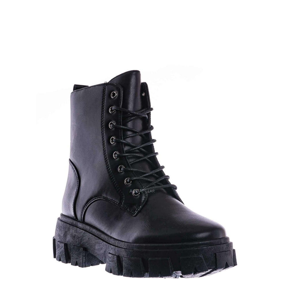 red sole combat boots