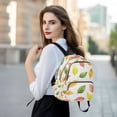 thumbnail image 6 of FORMRS Mini Backpack Purse for Women Travel Daypack Casual Shoulder Bag, Pink Colorful Leaves, 6 of 7