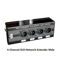 thumbnail image 2 of 5Pc 4-Channel 3-Pin XLR Audio and over Network Cable Extender, DMX512 Network Signal Extender , Male, 2 of 3