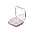 thumbnail image 1 of Pill Box Home Daily Sealed Case Separation 4 Box Organizer for Compartments PP Organizer Tablets Holder Dusproof Waterproof Damproof Container Brown, 1 of 7