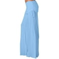 thumbnail image 1 of Women's Pants Ladies'solid Color Wide Leg Athletic Pants with Belt Mid Rise Dance Trousers Workout Pants for Women BU2 XXXXL, 1 of 4