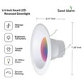 thumbnail image 6 of Smart Light Bulb, Dimmable WiFi E26 LED 11W, Works with Alexa, Echo, Google Home and Siri, RGB + Tunable Soft to Cool White (2700k - 5000k), 5/6 Inch Downlight, 60W Equalivent, 800 Lumens (2 Pack), 6 of 6