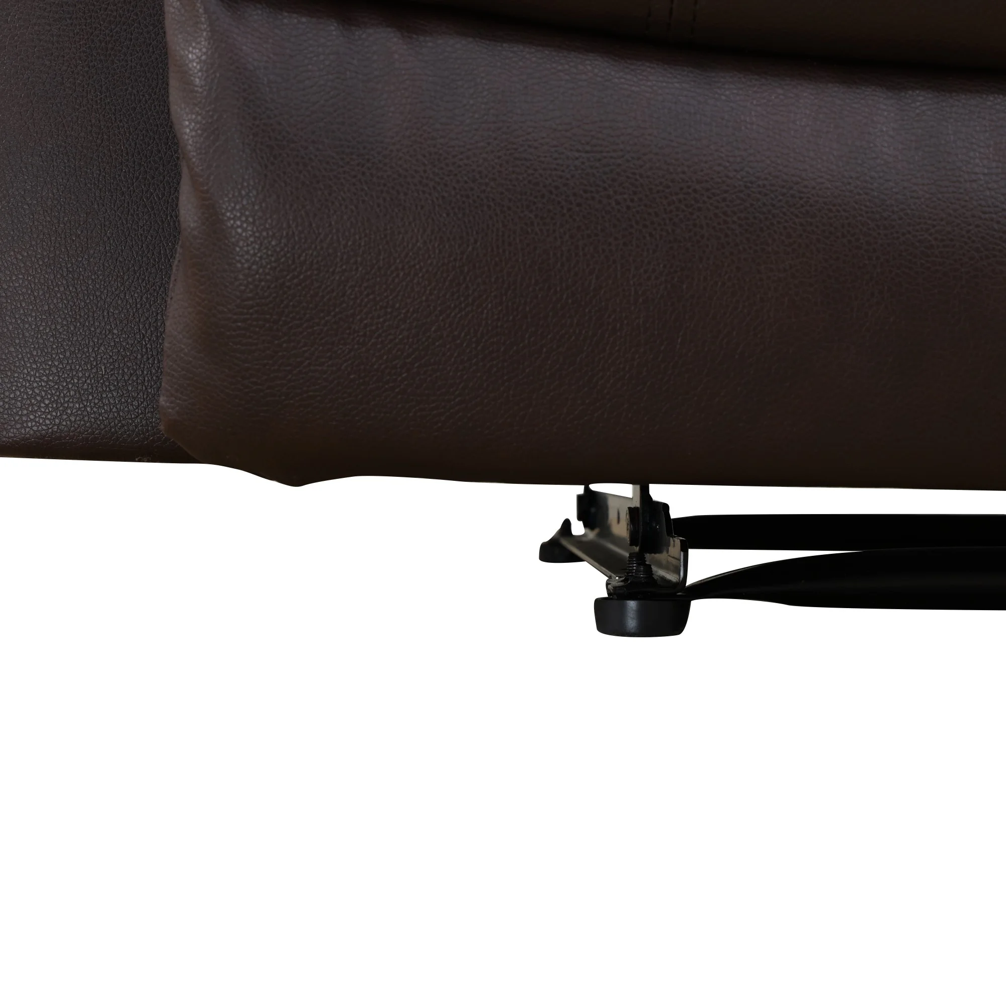 Gewnee Brown Loveseat, Air Leather & High-Elastic Sponge, Adjustable Recline, Perfect for Living Rooms