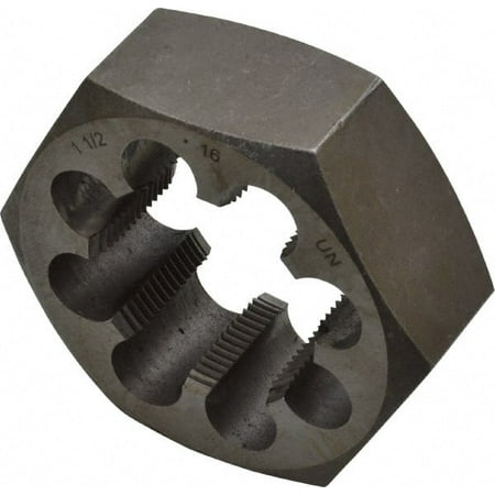 

1-1/2 - 16 UNS RH Thread 2-9/16 Hex Rethreading Die Carbon Steel 1 Thick