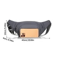 thumbnail image 3 of Sacs de Ceinture Imperméables pour Hommes en Nylon Style Sac de Taille Extérieur, 3 of 8