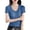 Blue, variant on ManxiVoo Ladies Short Sleeve Knit Top V Neck Woven Sweater Style Slim Fit Versatile Wear Lightweight Comfortable Casual Shirt L Size Beige