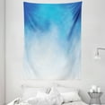 thumbnail image 1 of Blue Tapestry, White Cloud Detail in Clear Blue Sky Summertime Smoky Atmosphere Warm Weather Image, Wall Hanging for Bedroom Living Room Dorm Decor, 60W X 80L Inches, Blue White, by Ambesonne, 1 of 2