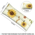 thumbnail image 4 of Sunflower and Bee Illustration Seatbelt Pillow Post-Surgery Recovery for Mastectomy & Breast Procedures Boho Floral Comfort Cushion, 4 of 7