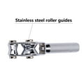 thumbnail image 2 of WALFRONT Fishing Roller Guide Tip Top Fishing Pole Rod - Stainless Steel Roller Rod Tip Guide Sea Boat Fishing Trolling Tackle Accessory Silver, 2 of 7