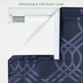 thumbnail image 5 of Exclusive Home Prague Trellis 100% Blackout Roman Shade, 27"x64", Navy, 5 of 13