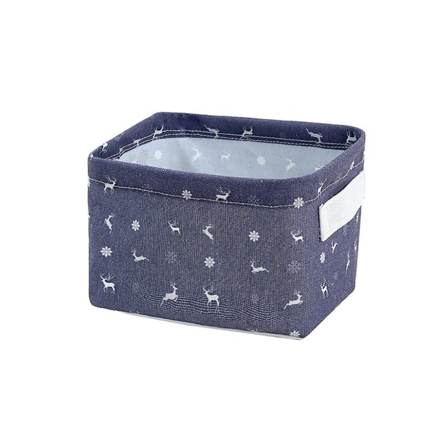 Caja de almacenamiento de dibujos animados de lona plegable, cesta de almacenamiento de tela caja de almacenamiento plegable de cosméticos de escritorio para el hogar Wmkox8yii HFSH840