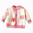 thumbnail image 5 of HFHAPW Toddler Boys Girls Crewneck Cardigan Sweaters Long Sleeve Kids Button School Uniform Knit Tops Outwear,6-12 M, 5 of 5
