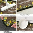 thumbnail image 4 of Nutksea Lemon Kitchen Rug Decor Set of 2, Washable Microfiber Running Rugs Lemon Decoration Mats 17"x 47" + 17"x 23" (Brown), 4 of 6