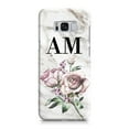 thumbnail image 1 of Personalised Floral Rose x Marble Initials Samsung Galaxy S8 Case,iPhone 15, 1 of 3
