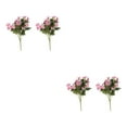 thumbnail image 4 of ZheElen 2pcs Artificial Silk Daisy Flowers Low Maintenance And For Home Faux Flowers purple 2Set, 4 of 6