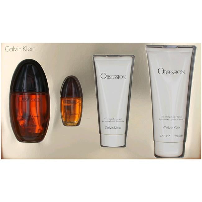 Calvin Klein Obsession Women 4 Piece Perfume Gift Set  Oz Eau De  Parfum Spray 