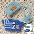 thumbnail image 2 of ​​LYINGF 3-Piece Stylish Crochet Doll Sweater Clothes Set for 15cm & 17cm Dolls - Handcrafted Outfit with Exquisite Accessories for Fashionable Dress Up Style and Display Collections​, 2 of 9