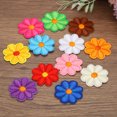 thumbnail image 5 of Uxcell Flower Iron-on Patches Embroidered Sew Flower Patch for Clothing Repair Backpack 3.54x3.54" 30 Pcs Pink, 5 of 7