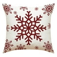 thumbnail image 5 of Vikakiooze Christmas Pillow Covers,Merry Christmas Pillow Cases Christmas Santa Snowman Throw Pillow Covers Red Xmas Holiday Pillow Covers Outdoor Couch Sofa Cushion Covers for Christmas, 5 of 9