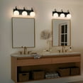 thumbnail image 5 of Hex 3-Light Bathroom Vanity Light in Black, 5 of 8