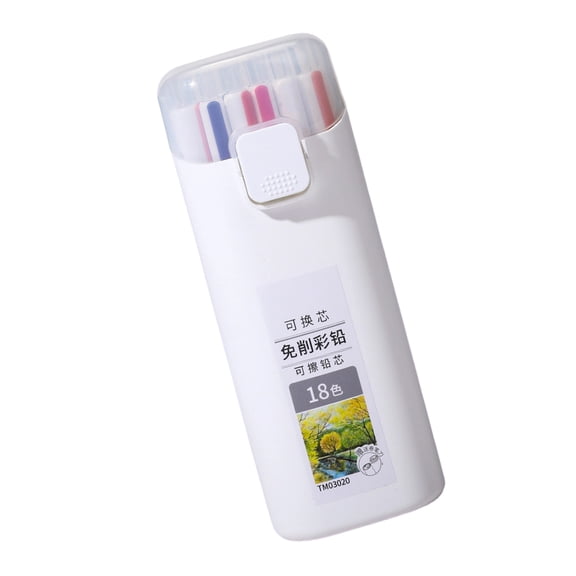 COOLHOOD Erasable Colored Pencil Without Sharpening 3.0MM Retractable Colored Pencil For Art Drawing Coloring