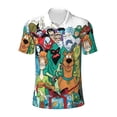 thumbnail image 7 of Saiise Scooby-Doo L Mens Golf Shirt Moisture Wicking Dry Fit Mens Polo Shirts Dry Fit Performance Men's Golf Shirts Regular Fit Fashion Print, 7 of 7