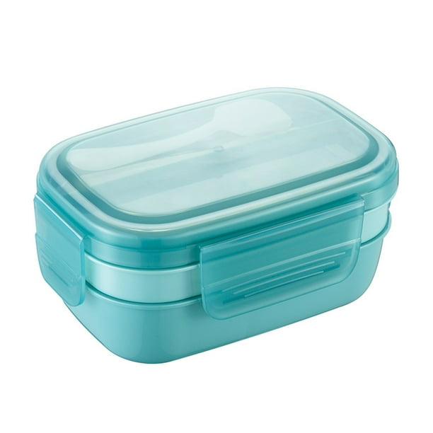 Fiambrera para adultos, 3 contenedores apilables para almuerzo tipo bento para adultos, diseño minimalista moderno con juego de utensilios, fiambrera a prueba de fugas para salir a cenar, trabajar,