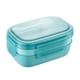 thumbnail image 1 of Fiambrera para adultos, 3 contenedores apilables para almuerzo tipo bento para adultos, diseño minimalista moderno con juego de utensilios, fiambrera a prueba de fugas para salir a cenar, trabajar,, 1 of 5