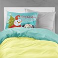 thumbnail image 2 of Carolines Treasures BB1882PILLOWCASE Snowman With Fawn Pug Fabric Standard Pillowcase, 2 of 2