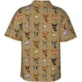 thumbnail image 2 of I Love Pickles Mens Hawaiian Shirt Short Sleeve Casual Button Up Tropical Summer Beach Shirt, 2 of 9