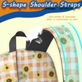 thumbnail image 5 of Sunflower and Gingham Pink Pattern 17" Waterproof Oxford School Backpacks for Teens, S-Shape Padded Straps, for School, Travel, Hiking, Camping, 5 of 5