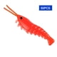 thumbnail image 1 of 50 Uds. De señuelos de pesca de agua salada de 3,5 cm, camarones señuelo suave luminoso (rojo), 1 of 4