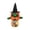 A003- Clear C, variant on Halloween Candy Jar 9 Inch Plush Black Cat Top Plastic Treat Container Halloween Party Decor for Home Table Halloween 1 Piece