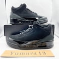 thumbnail image 2 of N I-K-E A i r-Jor-dan 3 Retro Black Cat Black CT8532-001 Men's Size, 2 of 6