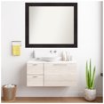 thumbnail image 4 of Amanti Art Custom Framed Wall and Bathroom Mirror (37.75 x 43.75 in.), Furniture Espresso Frame, 4 of 7