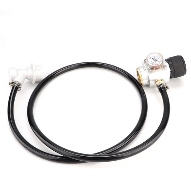 Regulador 0-90PSI CO2 Mini Regulador De Gas Conjunto De Línea De Gas De 5/16 Pulgadas Manómetro Kit De Accesorios De Bloqueo De Bola